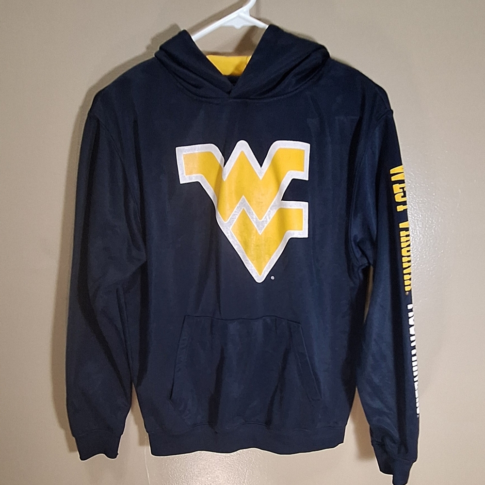 NCAA Colosseum West Virginia Mountaineers Youth Blue & Gold Hoodie (L 16/18)